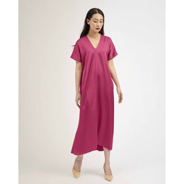 Đầm lụa dáng đuôi cá cổ tim Mauve Mermaid dress - Ảnh 7