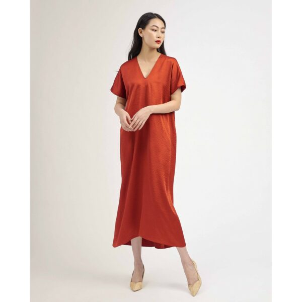 Đầm lụa dáng đuôi cá cổ tim Mauve Mermaid dress - Ảnh 8