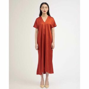 Đầm lụa dáng đuôi cá cổ tim Mauve Mermaid dress