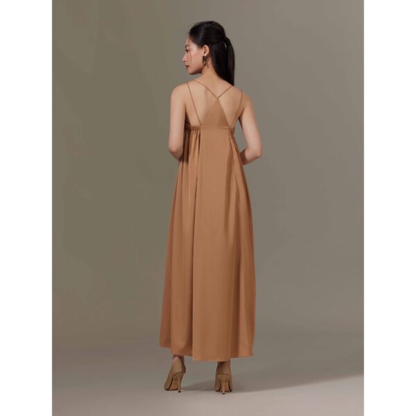 Đầm maxi lụa tùng xoè Mauve Triangle Maxi Dress - Hình ảnh 2