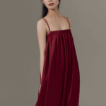 Đầm maxi lụa tùng xoè Mauve Triangle Maxi Dress