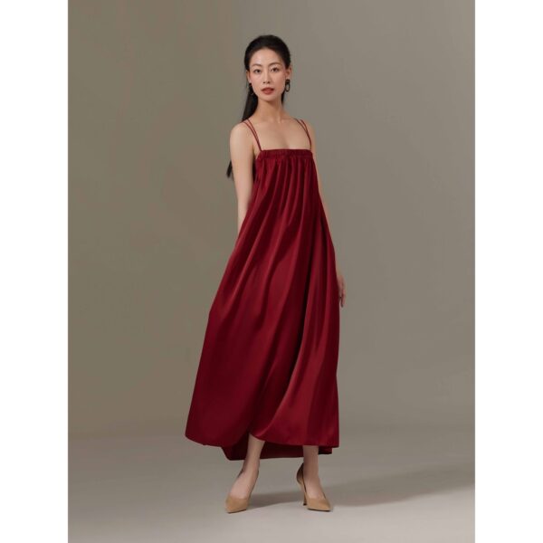 Đầm maxi lụa tùng xoè Mauve Triangle Maxi Dress - Hình ảnh 3