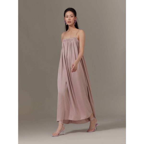 Đầm maxi lụa tùng xoè Mauve Triangle Maxi Dress - Hình ảnh 7