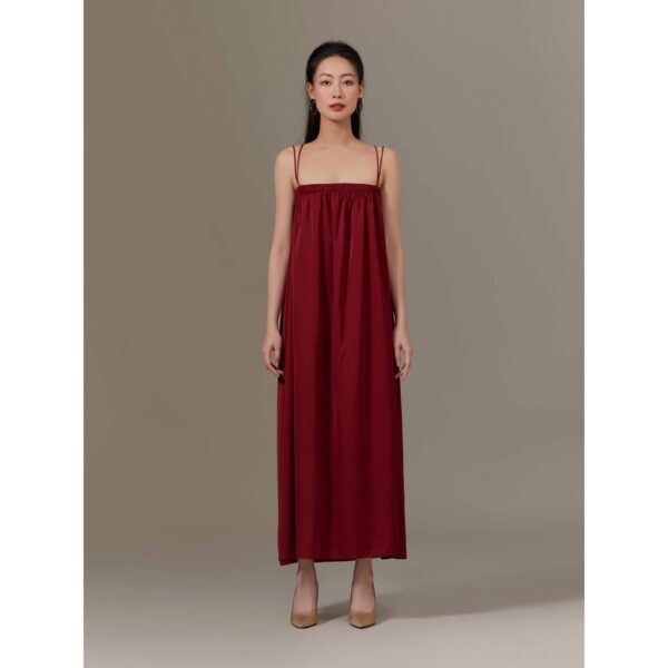 Đầm maxi lụa tùng xoè Mauve Triangle Maxi Dress - Hình ảnh 8