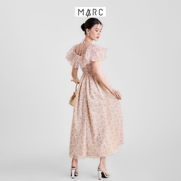 Đầm maxi nữ MARC FASHION hoa lưới trễ vai smocking lưng TRVH0404 - Hình ảnh 8