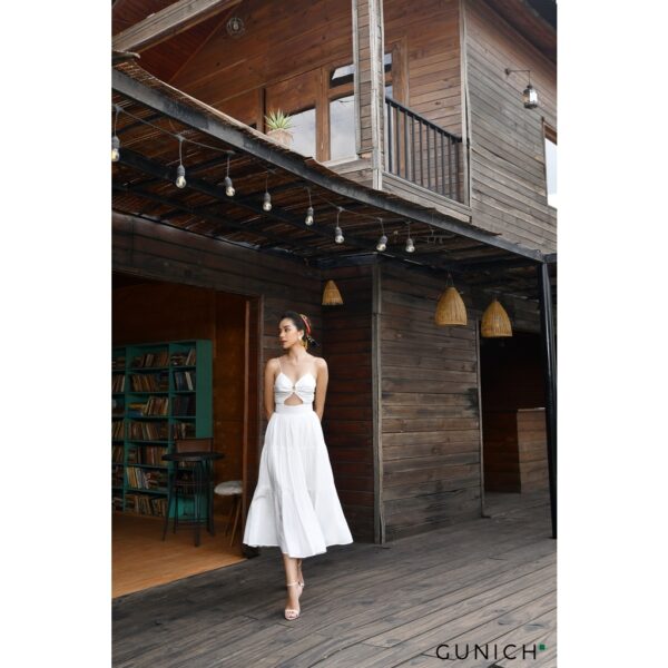 Đầm maxi nhún xòe bay bổng Gunich - Hình ảnh 4