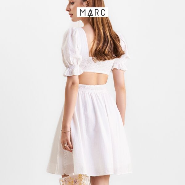 Đầm nữ MARC FASHION cổ vuông smocking eo cutout lưng FAHH0423 - Hình ảnh 5