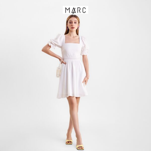 Đầm nữ MARC FASHION cổ vuông smocking eo cutout lưng FAHH0423 - Hình ảnh 7