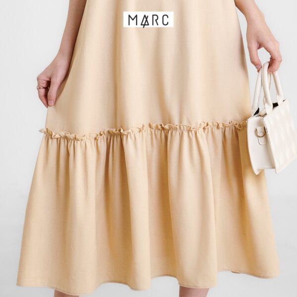 Đầm nữ MARC FASHION linen midi 2 dây xẻ V CBLH0492 - Hình ảnh 7