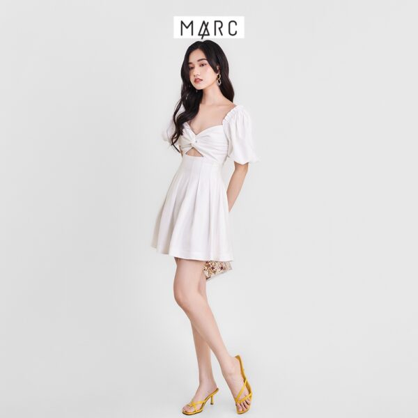 Đầm nữ MARC FASHION tay phồng cutout xoắn cúp ngực TRVH0323 - Hình ảnh 7