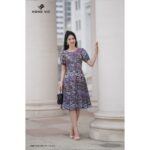 Đầm nữ thiết kế Hong Vic hoa cúc chi DL423
