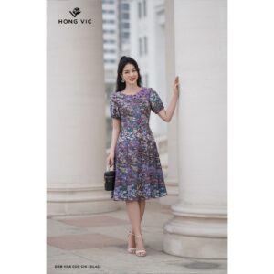 Đầm nữ thiết kế Hong Vic hoa cúc chi DL423