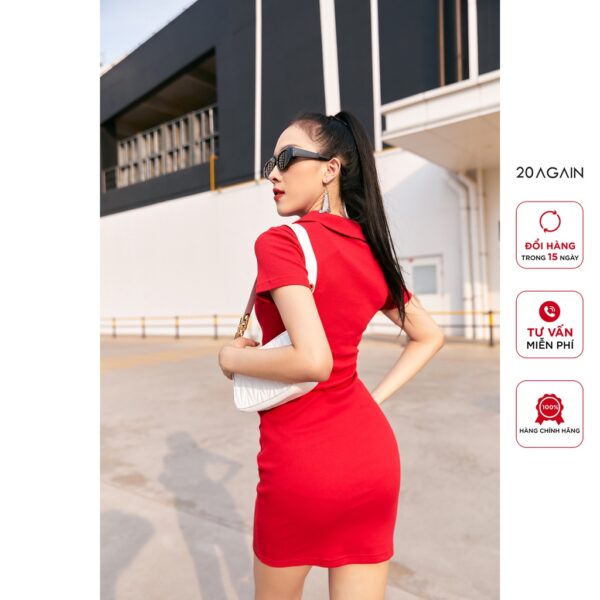 Đầm ôm cổ đức ngắn tay 20 AGAIN, thiết kế ôm body cá tính DOA2405 - Ảnh 3