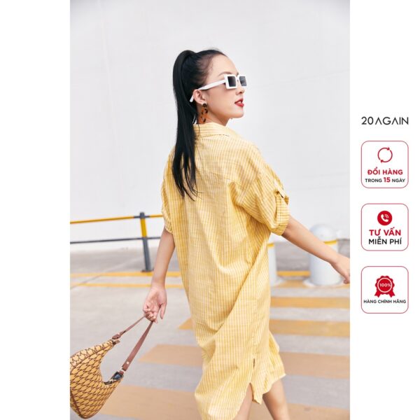 Đầm suông ngắn tay 20 AGAIN, thiết kế kiểu sơ mi trẻ chung DXA2391 - Hình ảnh 7