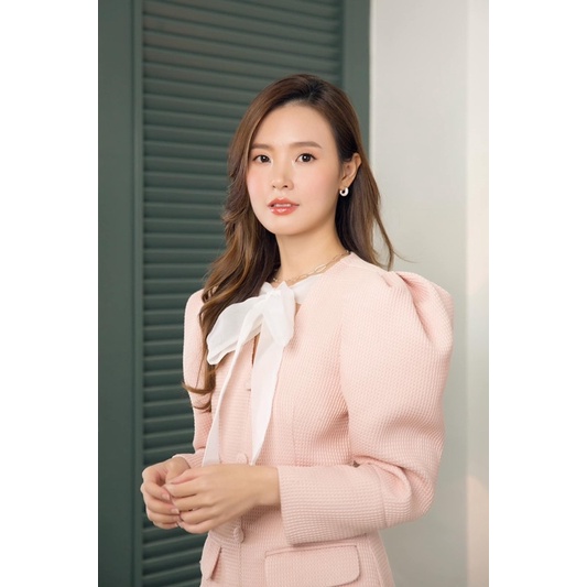 Đầm vest có nơ và túi nữ lalla
