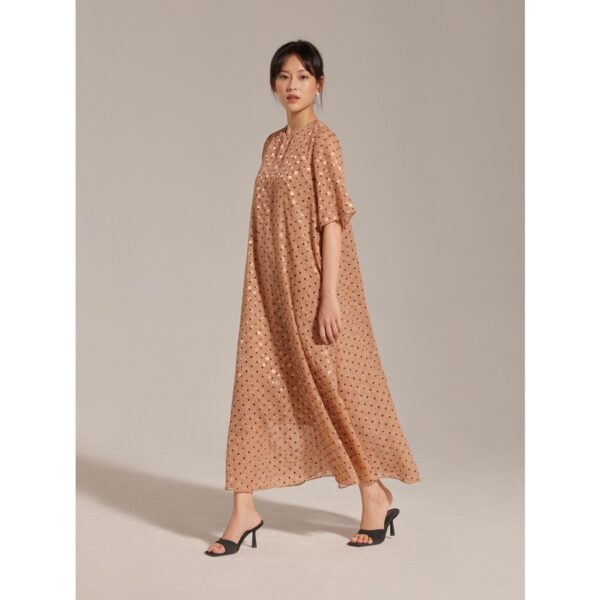 Đầm voan lụa chấm bi Mauve Pokadot dress - Ảnh 2