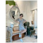 Grey Floral Dress LucetFashion