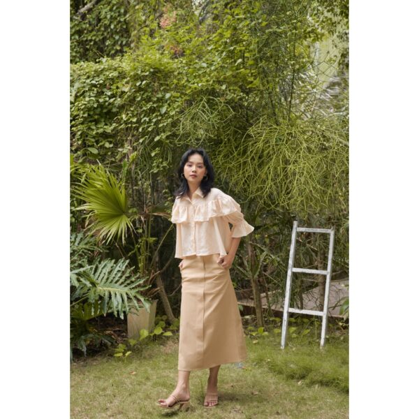 Happy Zoo - Áo sơmi tay lửng bèo ( 3 màu ) - Hình ảnh 7