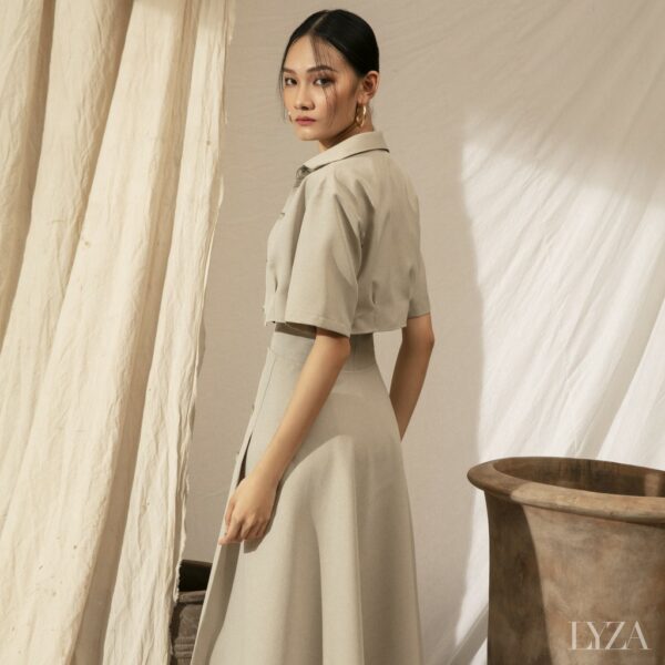 LYZA - Set áo và chân váy đắp tà - Hình ảnh 2