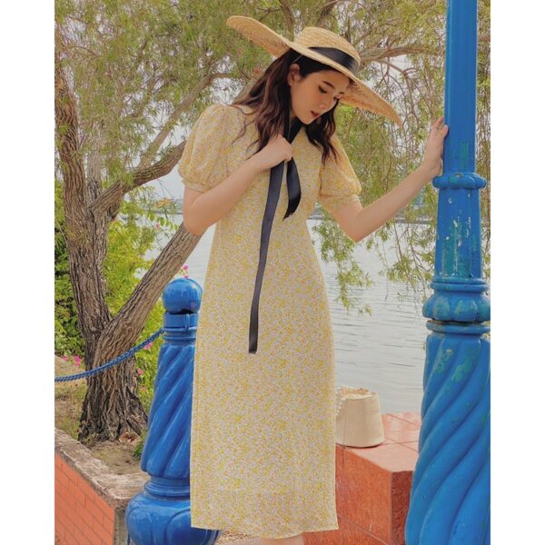 [Mã LTP50 giảm 50000 đơn 150000] The19club - Váy hoa nhí chiffon Kelly - Hình ảnh 3