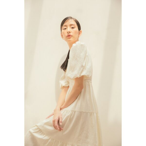 [Mã LTP50 giảm 50000 đơn 150000] The19club - Váy chun ngực linen Norah - Hình ảnh 3