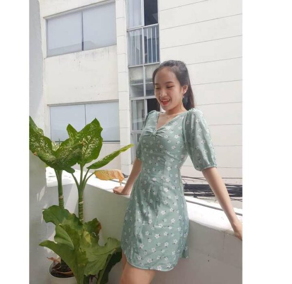 Mint Floral Dress LucetFashion