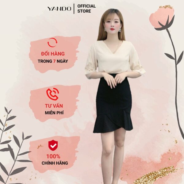 [Ảnh thật] [Chính hãng] Áo Sơ Mi YANDO A01