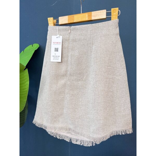 [Ảnh thật] [Giá hủy diệt] Chân váy nữ trơn- Thời Trang YANDO-V08- chất liệu vải Bố cotton hột, có quần trong - Ảnh 5