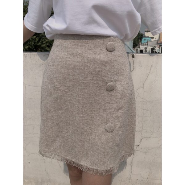 [Ảnh thật] [Giá hủy diệt] Chân váy nữ trơn- Thời Trang YANDO-V08- chất liệu vải Bố cotton hột, có quần trong - Ảnh 9