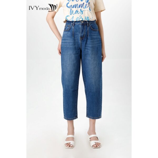 Quần Baggy Jeans nữ ống rộng IVY moda MS 25B8879 - Hình ảnh 4