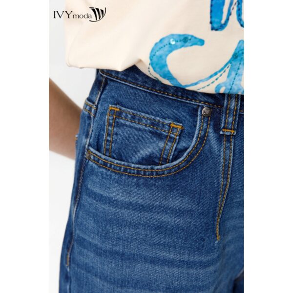 Quần Baggy Jeans nữ ống rộng IVY moda MS 25B8879 - Hình ảnh 5