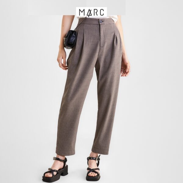 Quần baggy nữ MARC FASHION họa tiết caro CBHH0598 - Ảnh 3