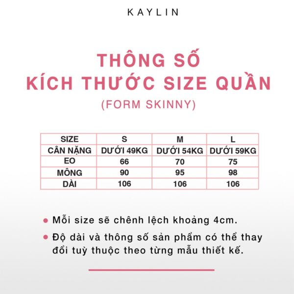 Quần Jean Skinny Trơn N1625 - KAYLIN - Hình ảnh 7