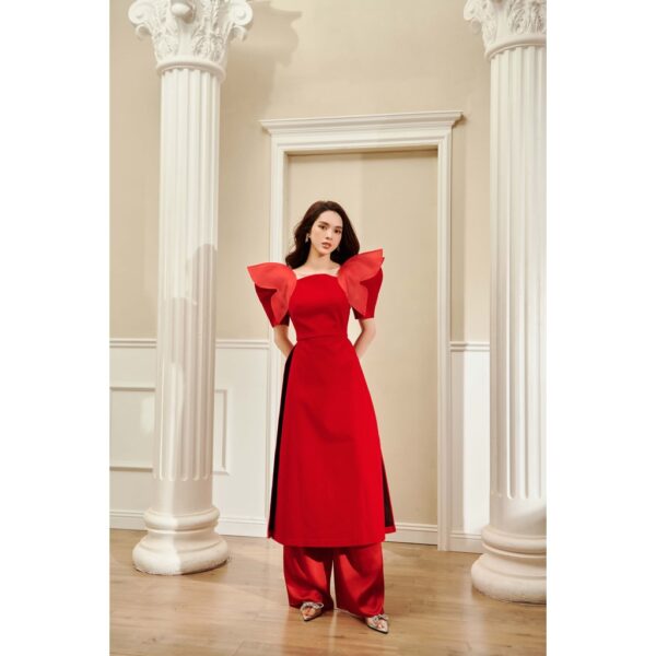 Quần lụa phối áo dài SATIN PANTS