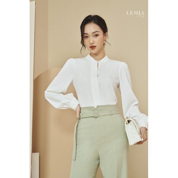 Quần Nữ Dáng Suông Thiết Kế Cạp V Đai Tròn Thanh Lịch Design By LEMIA - 21Q006 - Ảnh 3