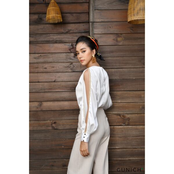 Quần palazzo phối nút sừng Gunich - Hình ảnh 2