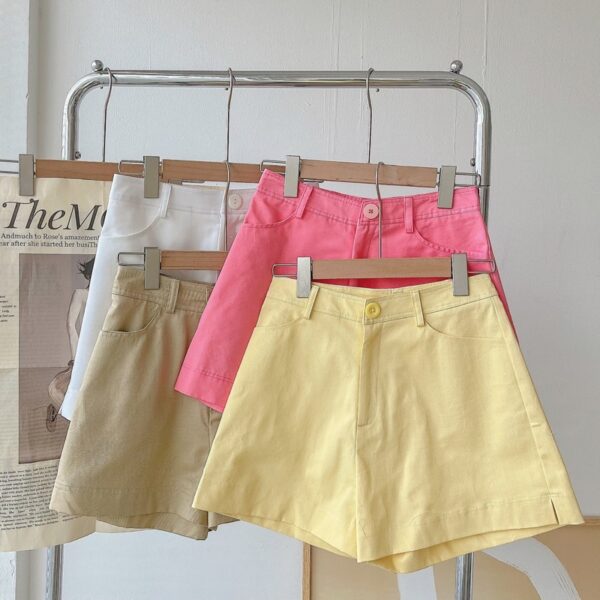 Quần short kaki lưng cao MIEU - HA01 - Hình ảnh 4