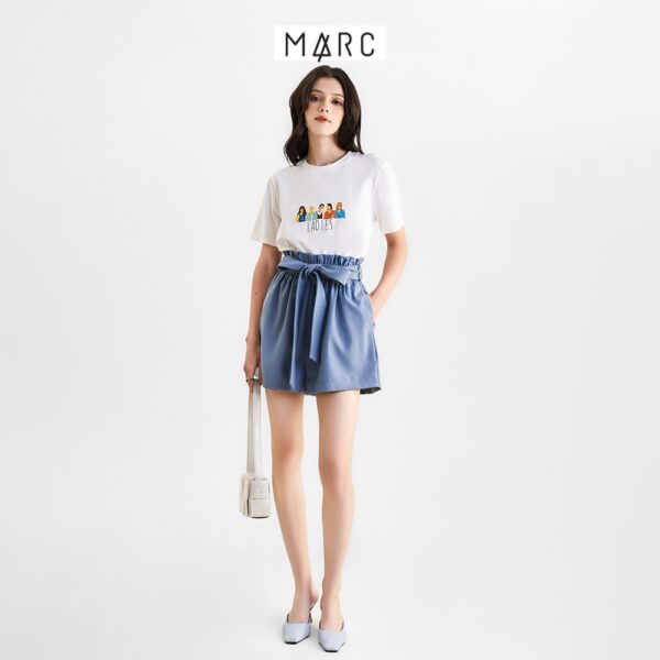 Quần short nữ MARC FASHION lưng thun cột nơ FAVH0505 - Hình ảnh 3