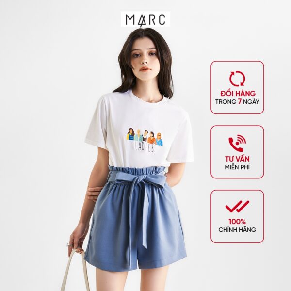 Quần short nữ MARC FASHION lưng thun cột nơ FAVH0505