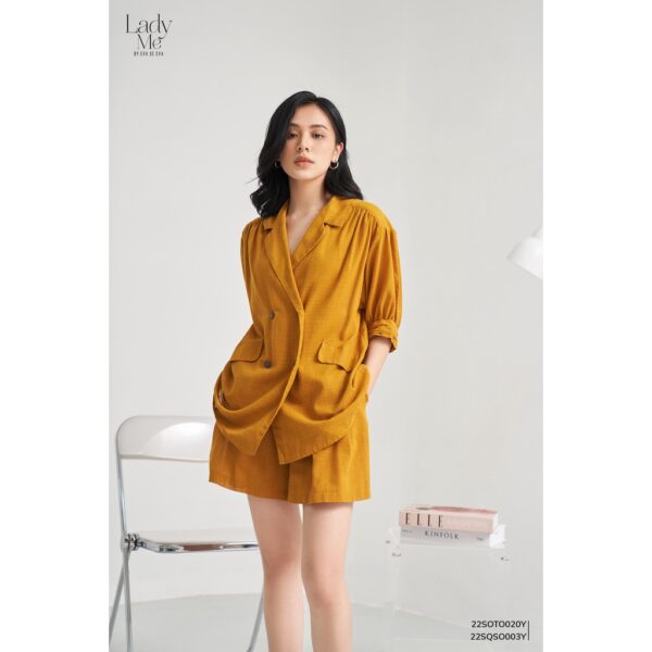 Quần short nữ ống rộng lưng cao LADY ME by Eva de Eva 22SQSO003Y - Hình ảnh 2