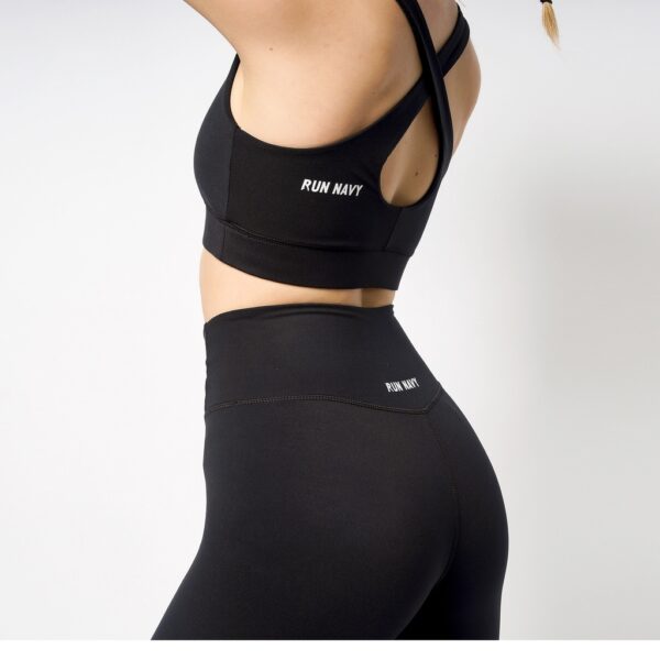 Quần tập gym yoga legging nữ cạp cao WLF18 Eco-friend, nâng mông tôn dáng, vải thấm hút khô thoáng - Hình ảnh 2