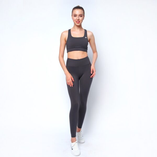 Quần tập gym yoga legging nữ cạp cao WLF18 Eco-friend, nâng mông tôn dáng, vải thấm hút khô thoáng - Hình ảnh 6
