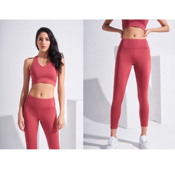 Quần tập gym yoga nữ cạp cao Runnavy by Carasix WLF181, quần legging nữ nâng mông tôn dáng, thấm hút khô thoáng - Hình ảnh 7