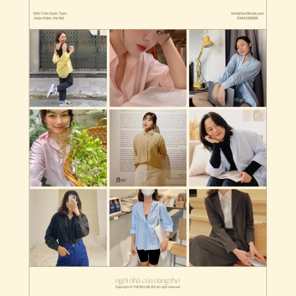 THE19CLUB - Áo sơ mi cotton dài tay cơ bản 13 màu sắc - Oxford Shirt - Ảnh 5