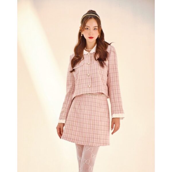 The19Club - Bộ áo khoác chân váy tweed Kiki set - Hình ảnh 3