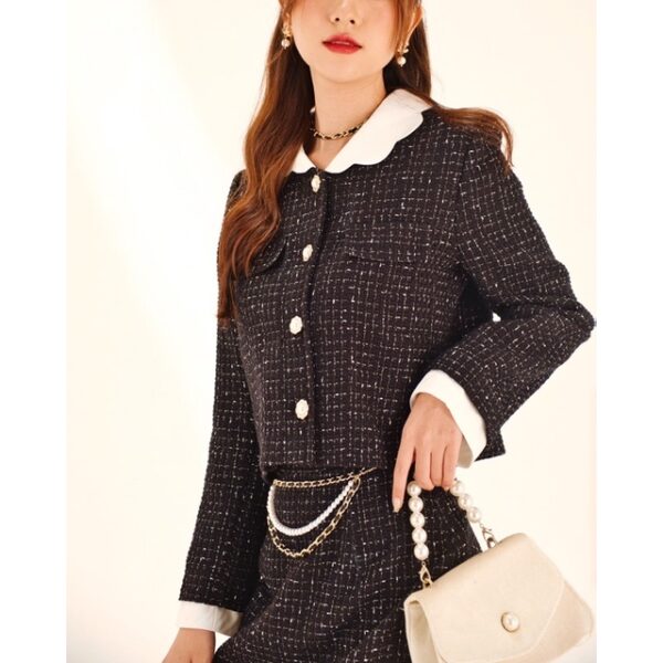 The19Club - Bộ áo khoác chân váy tweed Kiki set - Hình ảnh 6