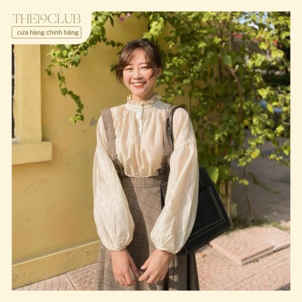 THE19CLUB - Chân váy yếm dáng dài có dây điều chỉnh - Madison Skirt - Hình ảnh 5