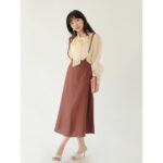 THE19CLUB – Chân váy yếm linen 4 màu sắc có dây điều chỉnh – Zoe Skirt