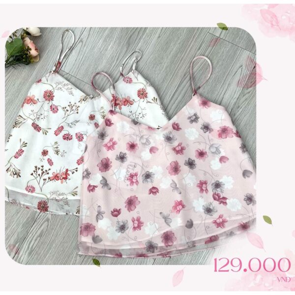 TIELA Áo hai đây tơ hoa-Tiela top - Hình ảnh 4