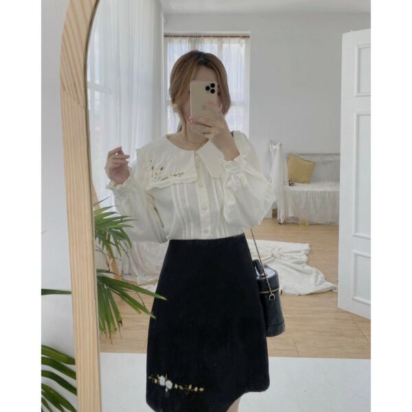 TIELA Chân váy thêu bông gòn - Bông gòn Skirt - Ảnh 2